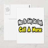Ruf eine Krankenschwester Postkarte (Vorne/Hinten)