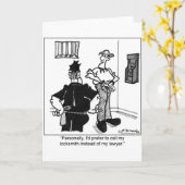 Ruf einen Schlossermeister, keinen Anwalt. Karte (Gelbe Blume)