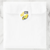 RUF-Gelber CTR-Aufkleber Runder Aufkleber (Tasche)