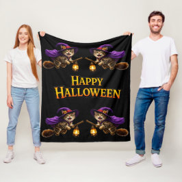 Ruf glückliches Halloween-Fleece-Decke Fleecedecke