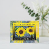 Ruf ihn an postkarte (Stehend Vorderseite)