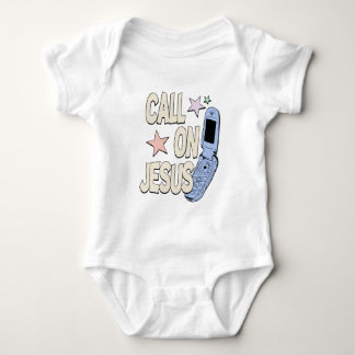 Ruf Jesus an – Retro-Glaubensdesign Baby Strampler
