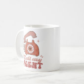 Ruf meinen Agent Funny Valentine's Day Kaffeetasse (Vorderseite Links)