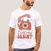 Ruf meinen Agent Funny Valentine's Day T-Shirt (Vorderseite)