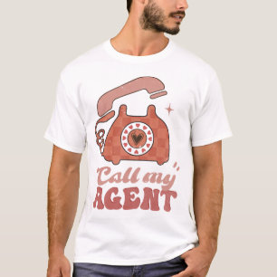 Ruf meinen Agent Funny Valentine's Day T-Shirt