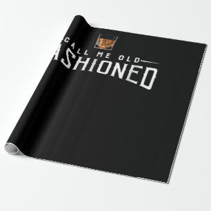 Ruf mich als altmodischen Whiskey an Geschenkpapier