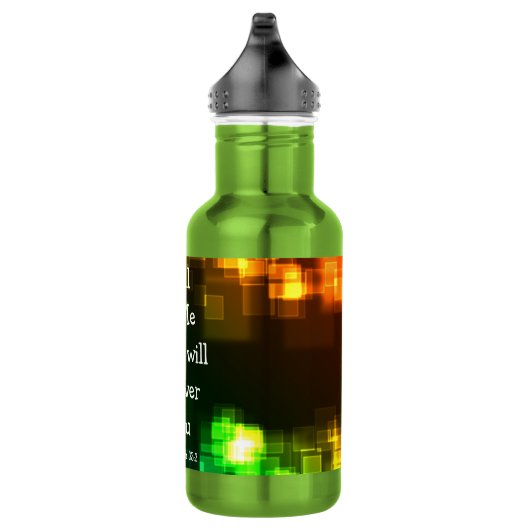 Ruf mich an, Bibelverse Jeremiah 33:3 Wasserflasch Trinkflasche (Rechts)