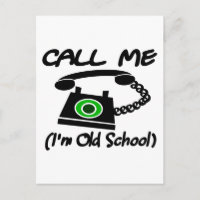Ruf mich an, ich bin alt in der Schule mit Retro-T