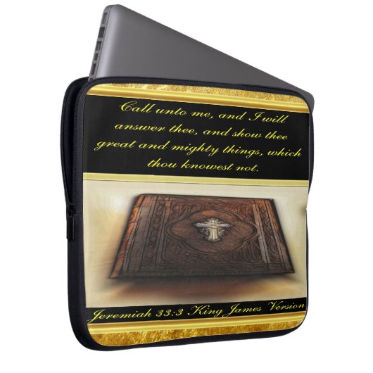 Ruf mich an, und ich werde dir Jeremija 33:3 antwo Laptopschutzhülle (Vorne Rechts)