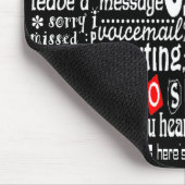 Ruf mich an... Vielleicht (dunkle Farben) Mousepad (Ecke)