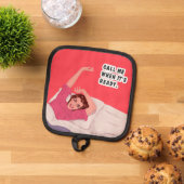 Ruf mich an, wenn es fertig ist! topflappen (Oben Unten)