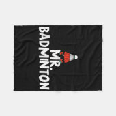 Ruf mich Badminton Player Funny Shuttle an Fleecedecke (Vorderseite (Horizontal))