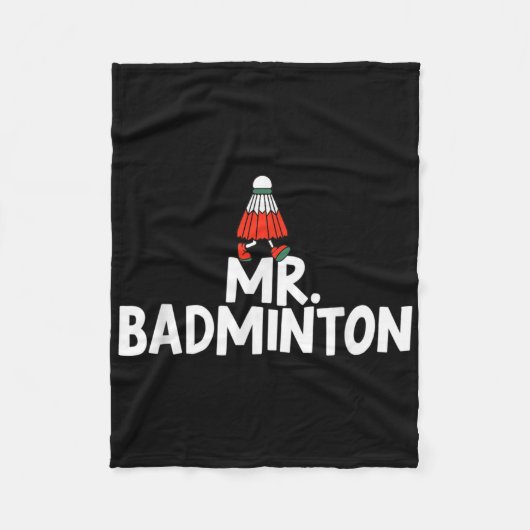 Ruf mich Badminton Player Funny Shuttle an Fleecedecke (Vorderseite)
