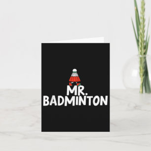 Ruf mich Badminton Player Funny Shuttle an Karte