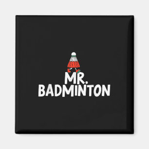 Ruf mich Badminton Player Funny Shuttle an Magnet