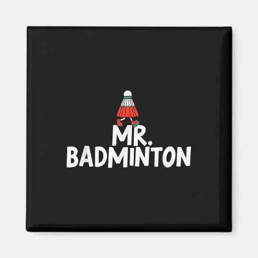 Ruf mich Badminton Player Funny Shuttle an Magnet (Vorne)