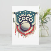 Ruf mich Coco als Champion an Einladung (Stehend Vorderseite)