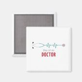 Ruf mich Doktor an Magnet (Vorderseite/Rückseite)