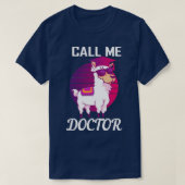 Ruf mich Doktor Llama Alpaca T-Shirt (Design vorne)