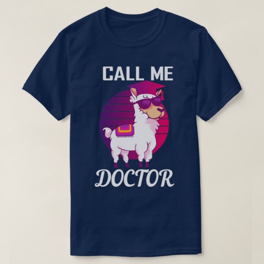 Ruf mich Doktor Llama Alpaca T-Shirt (Design vorne)