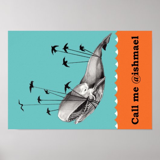 Ruf mich @ishmael Poster an (Vorne)