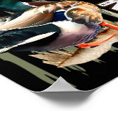 Ruf mich Mallard Duck Hunter Jagdsaison Niedlich D Poster (Ecke)