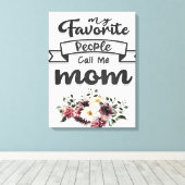 Ruf mich Mama an! Bestes Mama-Geschenk je Leinwanddruck (Insitu (Holzboden))