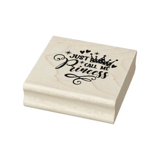 Ruf mich Princess-Briefmarke Gummistempel (Stempel)
