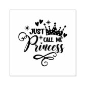 Ruf mich Princess-Briefmarke Gummistempel (Prägung)