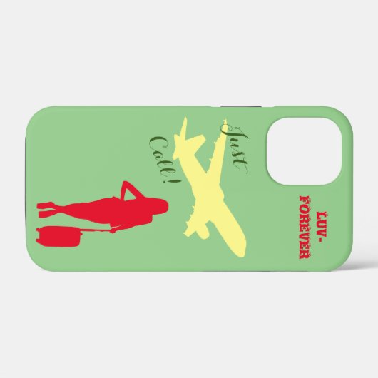 Ruf mich Sage an Case-Mate iPhone Hülle (Rückseite (Horizontal))