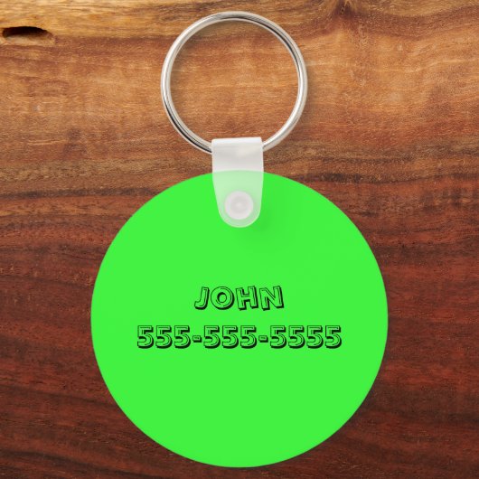 Ruf mich Schlüsselanhänger an (Vorderseite)