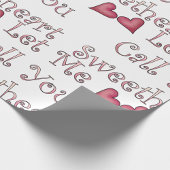 Ruf mich Sweetheart Geschenkpapier