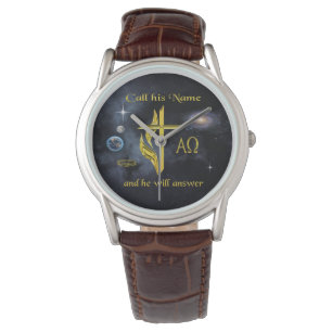 Ruf seinen Namen an Armbanduhr