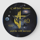 Ruf seinen Namen an Große Wanduhr (Vorderseite)