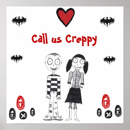Ruf uns Creepy an Poster (Vorne)