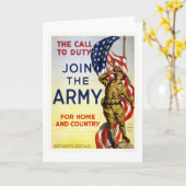 Ruf zur Pflicht - trete der Armee für Zuhause und Karte (Gelbe Blume)