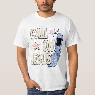 Rufe Jesus an – Retro-Glaubensdesign T-Shirt