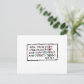 Rufe Mich An Postkarte (Stehend Vorderseite)
