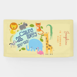 Rufen alle Party Kindergeburtstag Party Banner