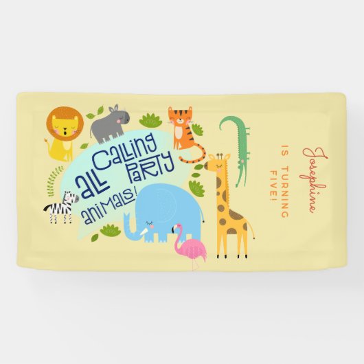 Rufen alle Party Kindergeburtstag Party Banner (Horizontal)