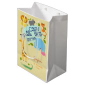 Rufen alle Party Kindergeburtstag Party Mittlere Geschenktüte (Vorderseite Schrägansicht)