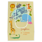 Rufen alle Party Kindergeburtstag Party Mittlere Geschenktüte (Rückseite)