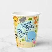 Rufen alle Party Kindergeburtstag Party Pappbecher (Vorderseite)