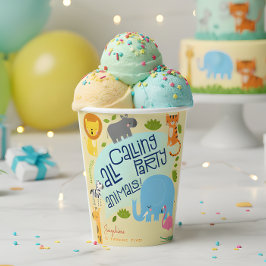 Rufen alle Party Kindergeburtstag Party Pappbecher