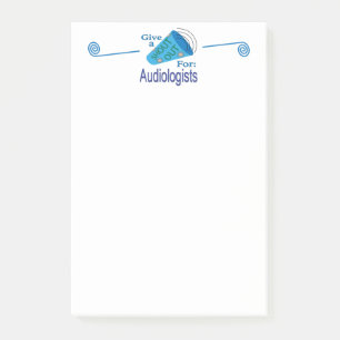 Rufen für Audiologen Post-it Klebezettel