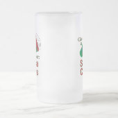 Rufen für den Weihnachtsmann Mattglas Bierglas (Mittel)