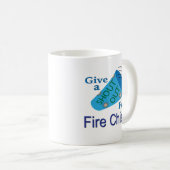 Rufen für Feuerwehrmänner Kaffeetasse (VorderseiteRechts)