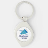 Rufen für Helden im Gesundheitswesen Schlüsselanhänger (Vorderseite)
