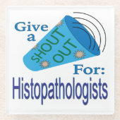 Rufen für Histopathologen Glasuntersetzer (Vorderseite)