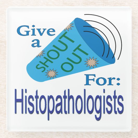 Rufen für Histopathologen Glasuntersetzer (Vorderseite)